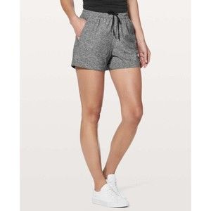 Lululemon Spring Break Away Short *4-way Stretch 3" Heather Lux Multi Black Size